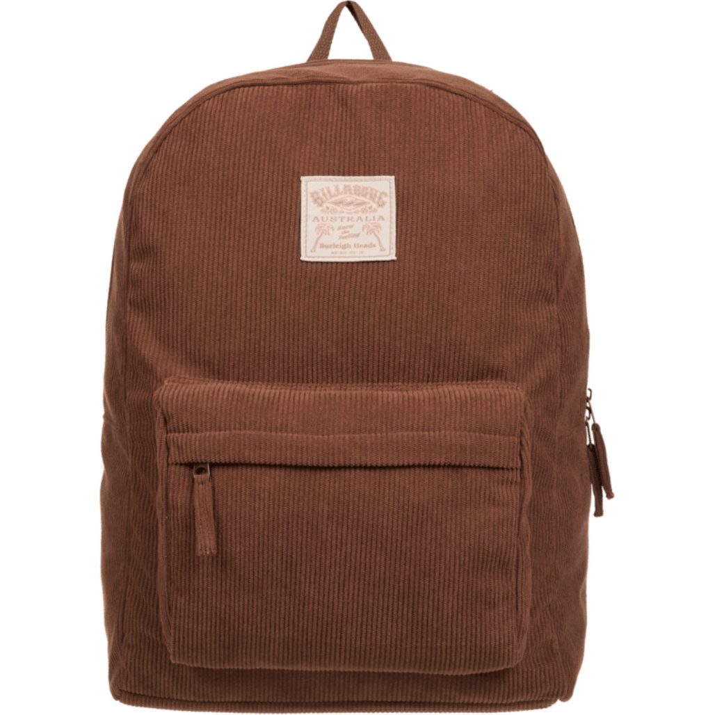 2026 Billabong Womens School Out Cord Backpack EBJBP00122 - Brownstone
